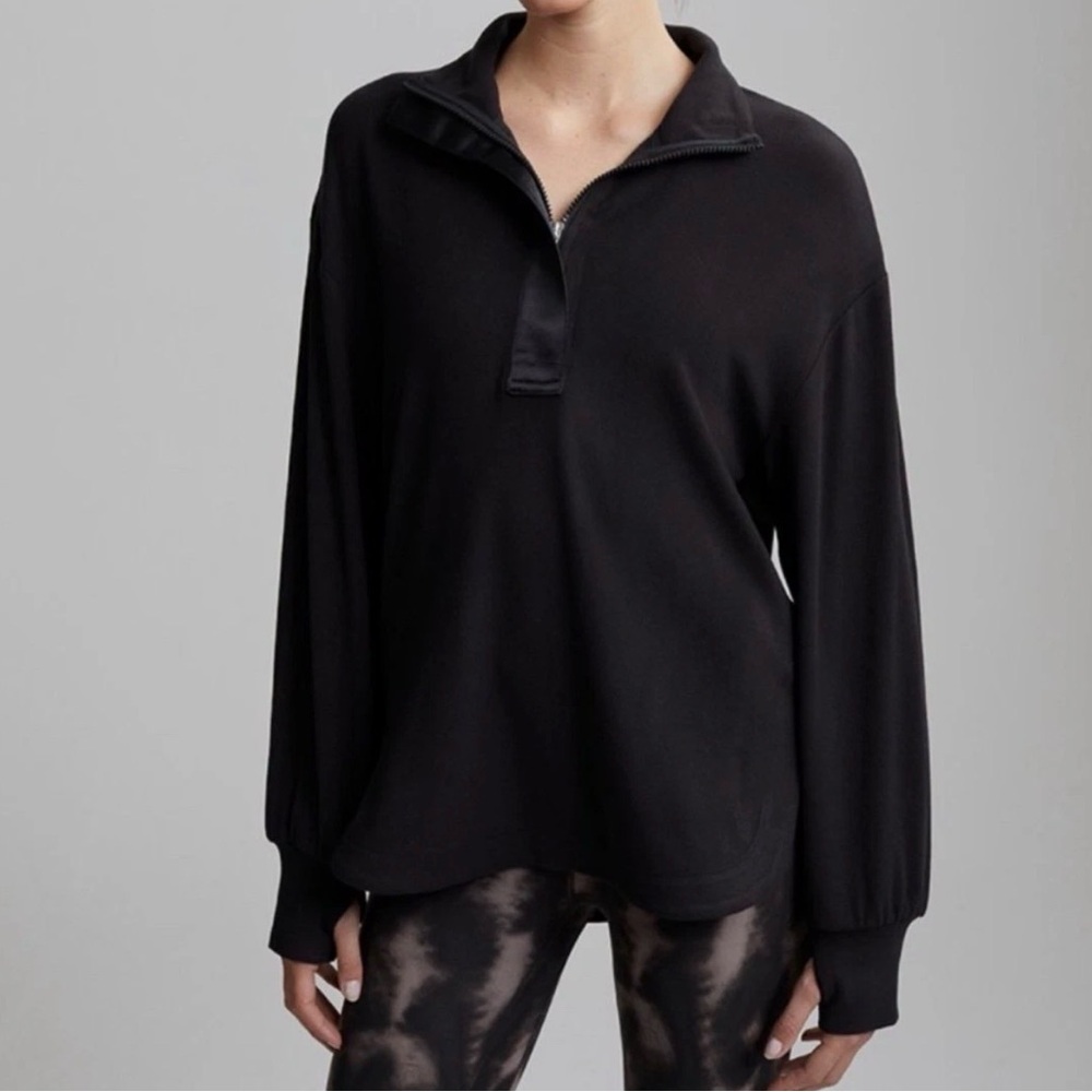 VARLEY Roeder Half Zip Midlayer Pullover Top Restore Jersey Black Size M